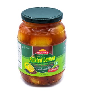 SPICY Pickled Lemon W/ Nigella seeds & Dried Saffl